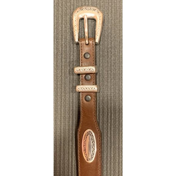 Nocona Belt‎ Co. Men's Top Hand Brown Oval Concho Dress Belt , size 46 N2476602 - Picture 1 of 16